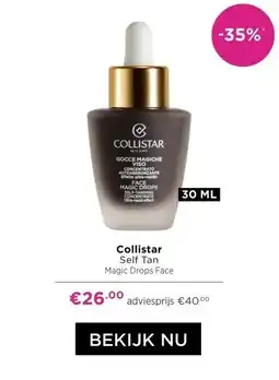 ICI Paris XL Collistar Self Tan Magic Drops Face aanbieding
