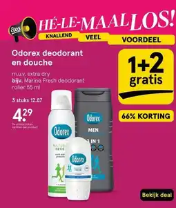 Etos Odorex deodorant en douche aanbieding