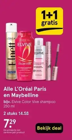 Etos Alle L'Oréal Paris en Maybelline aanbieding