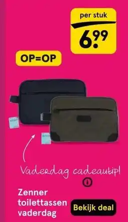Etos Zenner toilettassen vaderdag aanbieding