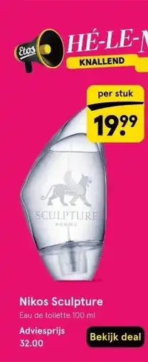 Etos Nikos Sculpture Eau de toilette 100 ml aanbieding