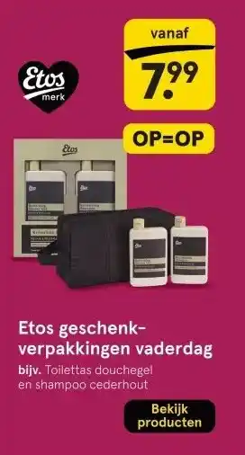 Etos Etos geschenk- verpakkingen vaderdag aanbieding