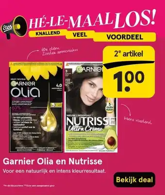 Etos Garnier Olia en Nutrisse aanbieding