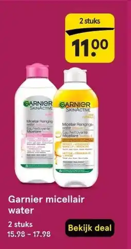 Etos Garnier micellair water aanbieding