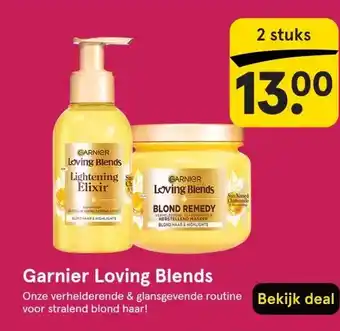 Etos Garnier Loving Blends aanbieding