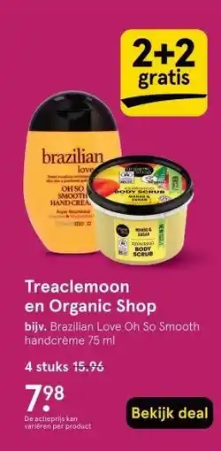 Etos Treaclemoon en Organic Shop aanbieding