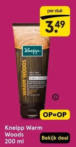 Etos Kneipp Warm Woods 200 ml aanbieding