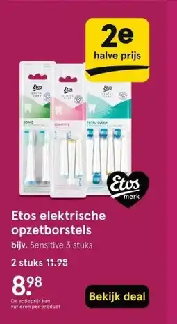 Etos Etos elektrische opzetborstels aanbieding