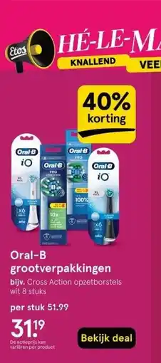 Etos Oral-B grootverpakkingen aanbieding