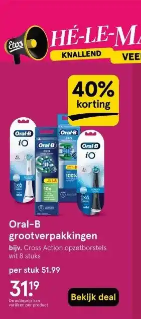 Etos Oral-B grootverpakkingen aanbieding