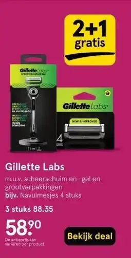 Etos Gillette Labs aanbieding