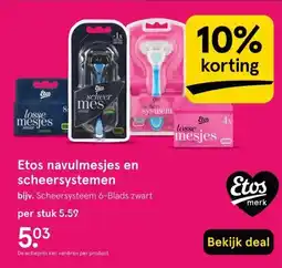 Etos Etos navulmesjes en scheersystemen aanbieding