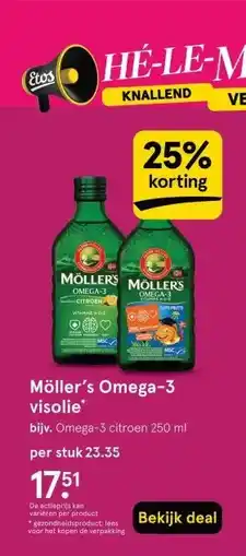 Etos Möller's Omega-3 visolie aanbieding