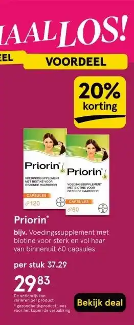 Etos Priorin aanbieding
