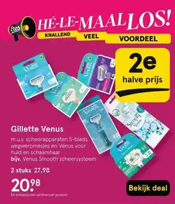 Etos Gillette Venus aanbieding