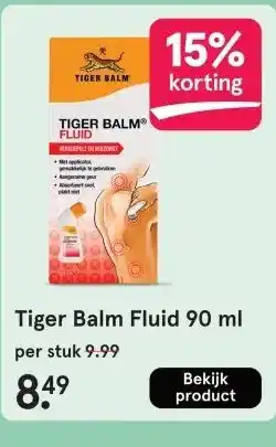 Etos Tiger Balm Fluid 90 ml aanbieding