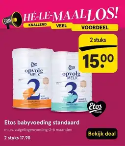 Etos Etos babyvoeding standaard aanbieding