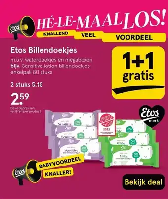 Etos Etos Billendoekjes aanbieding