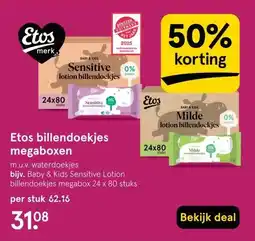 Etos Etos billendoekjes megaboxen aanbieding