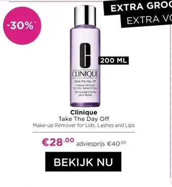 ICI Paris XL Clinique Take The Day Off Make-up Remover for Lids, Lashes and Lips aanbieding