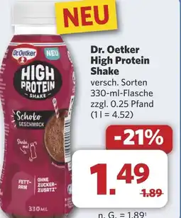 Combi Dr. Oetker High Protein Shake aanbieding