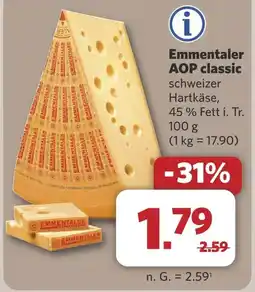 Combi Emmentaler AOP classic aanbieding