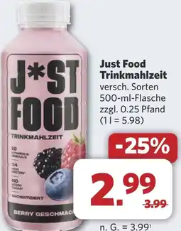 Combi Just Food Trinkmahlzeit aanbieding