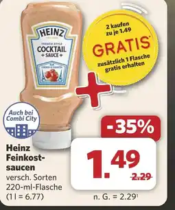 Combi Heinz Feinkost- saucen aanbieding