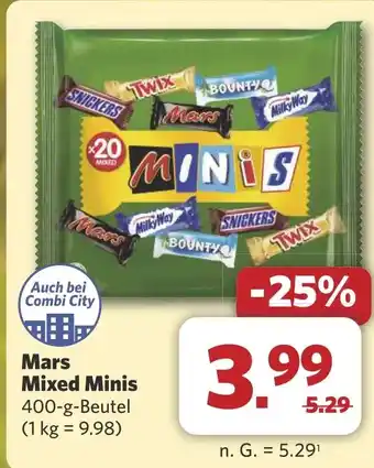 Combi Mars Mixed Minis aanbieding
