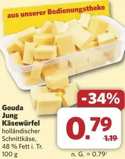 Combi Gouda Jung Käsewürfel aanbieding