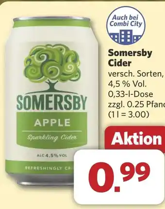Combi Somersby Cider aanbieding