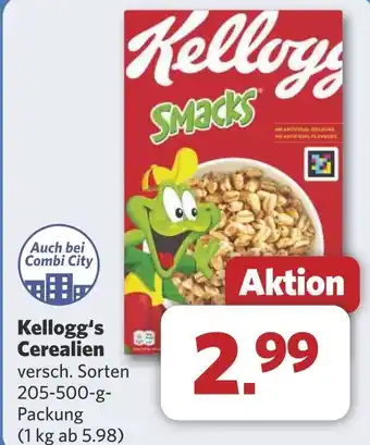 Combi Kellogg's Cerealien aanbieding