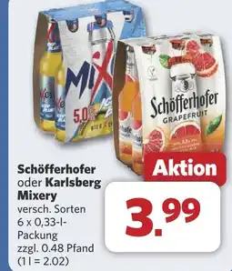 Combi Schöfferhofer oder Karlsberg Mixery aanbieding