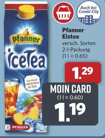 Combi Pfanner Eistee aanbieding