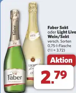 Combi Faber Sekt oder Light Live Wein/Sekt aanbieding
