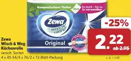 Combi Zewa Wisch & Weg Küchenrolle aanbieding