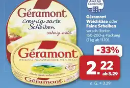 Combi Géramont Weichkäse oder Feine Scheiben aanbieding
