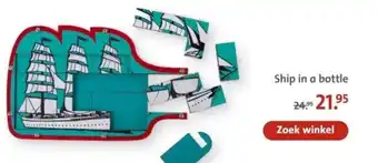 Bruna Ship in a bottle aanbieding
