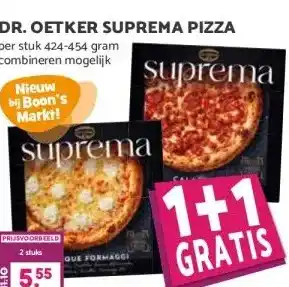 Boon`s Markt DR. OETKER SUPREMA PIZZA aanbieding