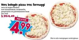 Boon`s Markt Vers belegde pizza tres formaggi aanbieding