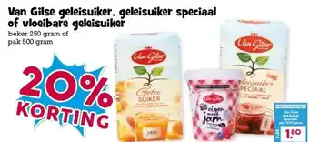 Boon`s Markt Van Gilse geleisuiker, geleisuiker speciaal of vloeibare geleisuiker aanbieding