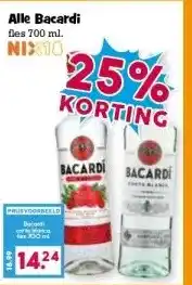 Boon`s Markt Alle Bacardi fles 700 ml. aanbieding