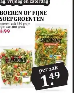 Boon`s Markt BOEREN OF FIJNE SOEPGROENTEN aanbieding