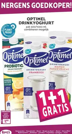 Boon`s Markt OPTIMEL DRINKYOGHURT aanbieding
