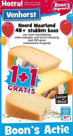 Boon`s Markt Noord Waarland 48+ stukken kaas aanbieding