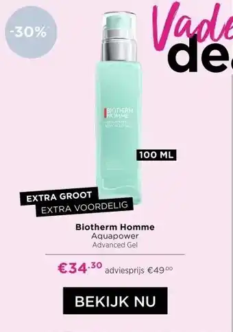 ICI Paris XL Biotherm Homme aanbieding