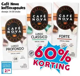Boon`s Markt Café Nova koffiecapsules aanbieding