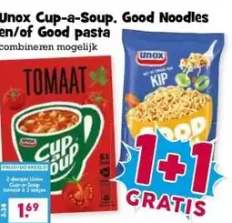 Boon`s Markt Unox Cup-a-Soup, Good Noodles en/of Good pasta combineren mogelijk aanbieding