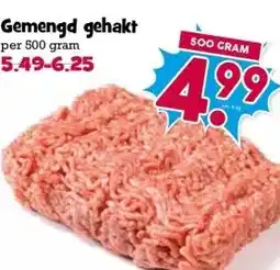 Boon`s Markt Gemengd gehakt per 500 gram aanbieding