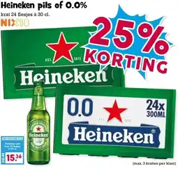 Boon`s Markt Heineken pils of 0.0% aanbieding